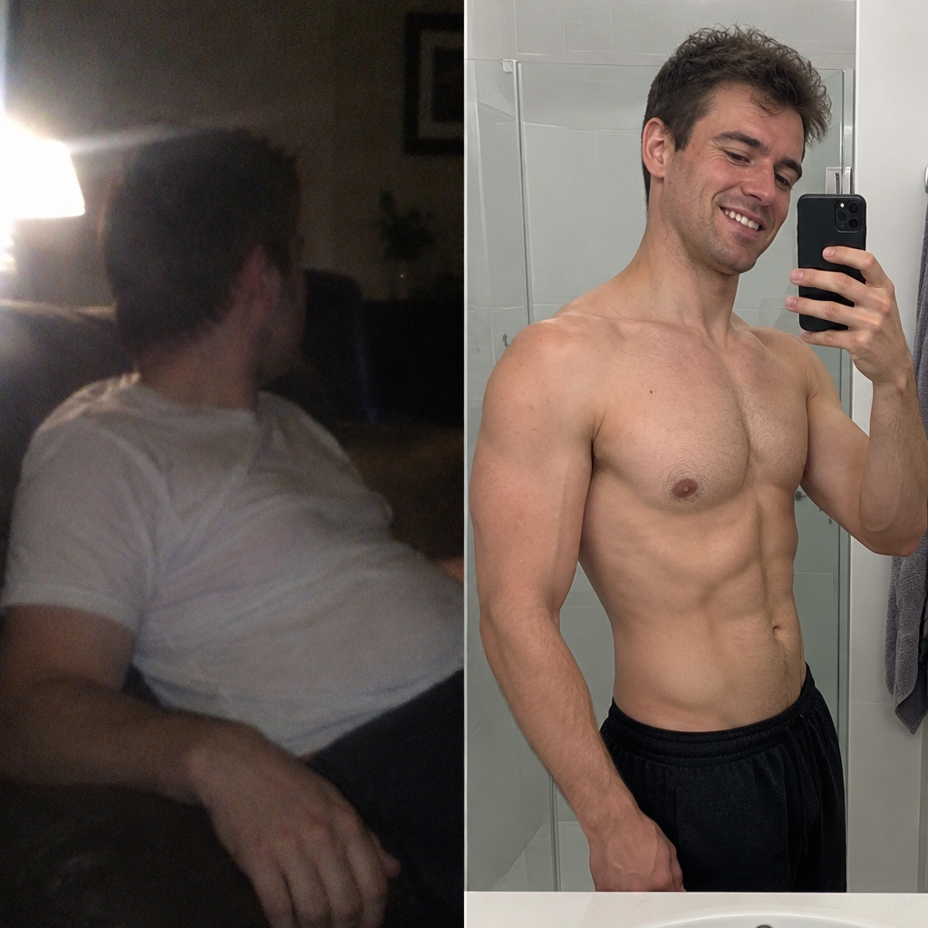 Before and after, real customer result