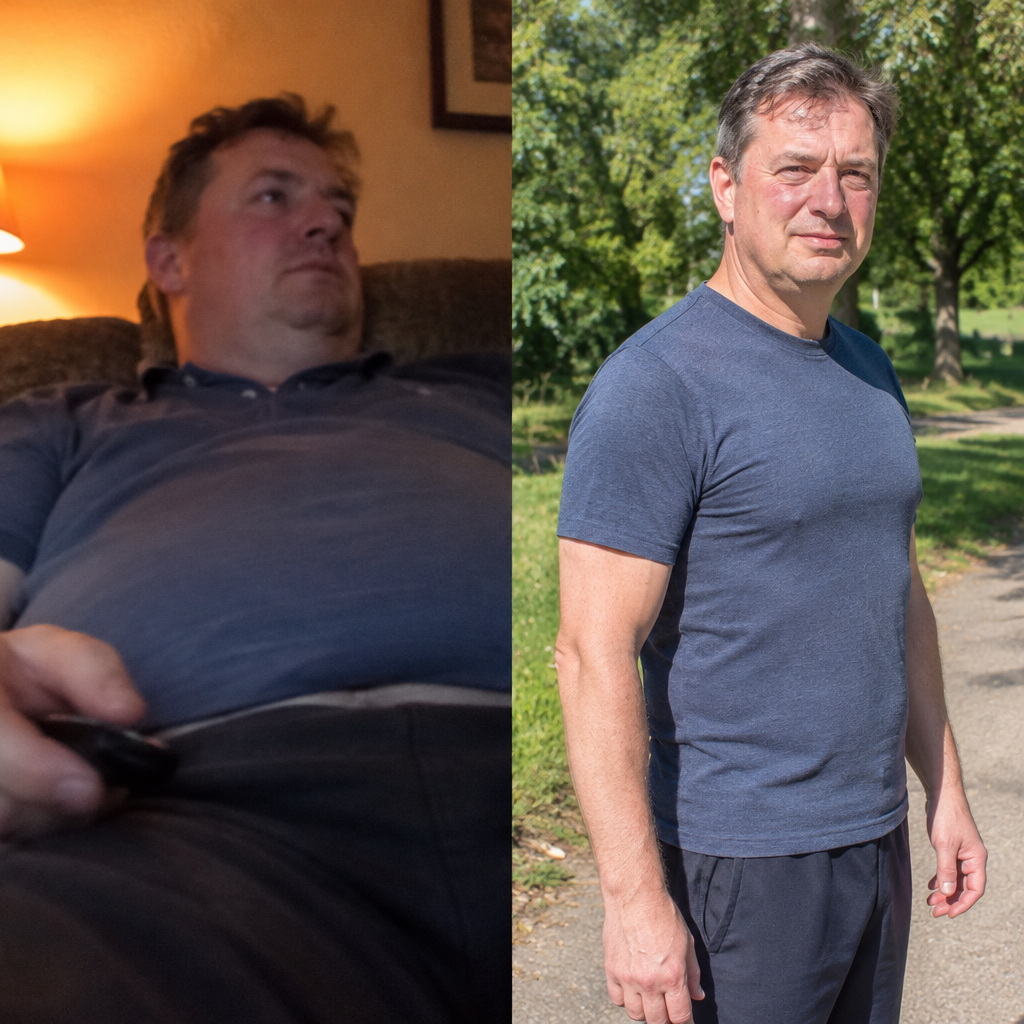 Before and after, real customer result