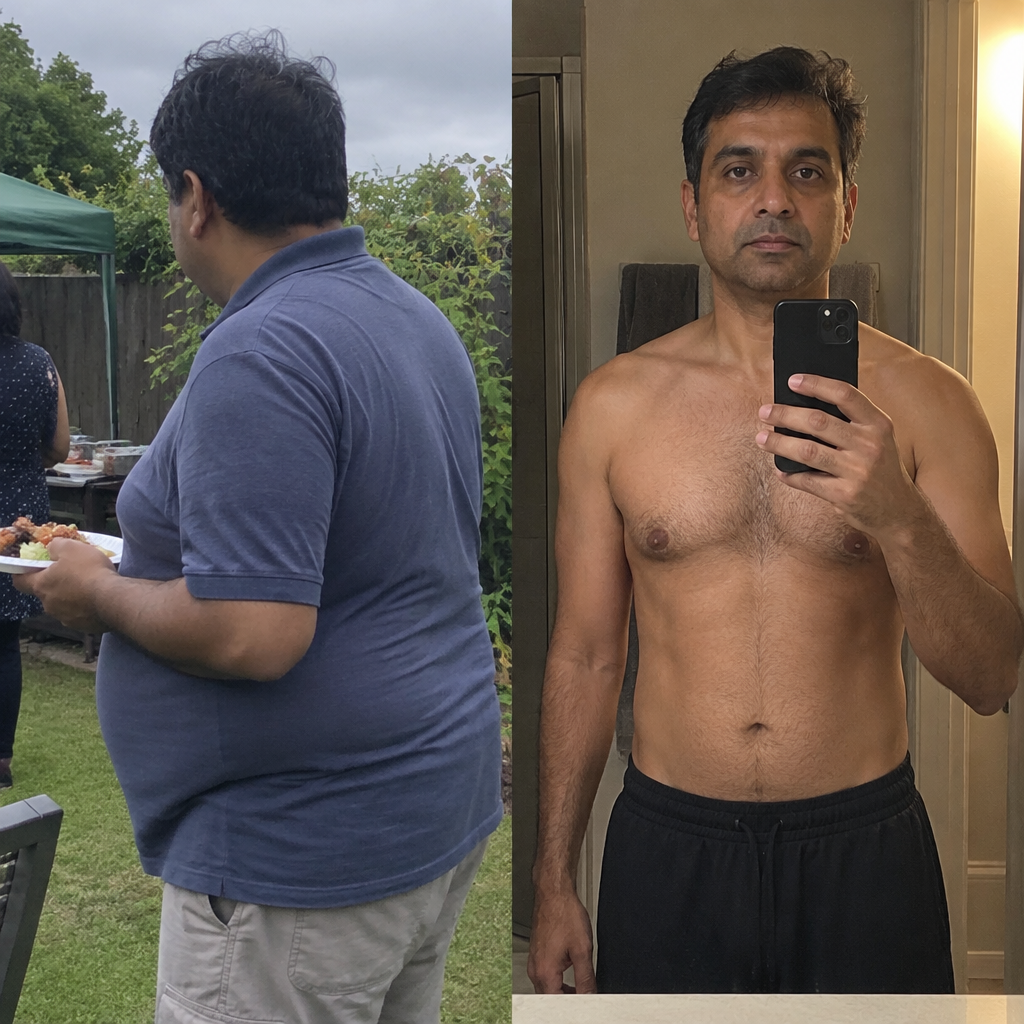 Before and after, real customer result