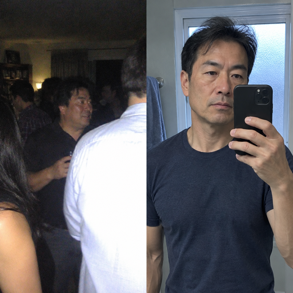 Before and after, real customer result