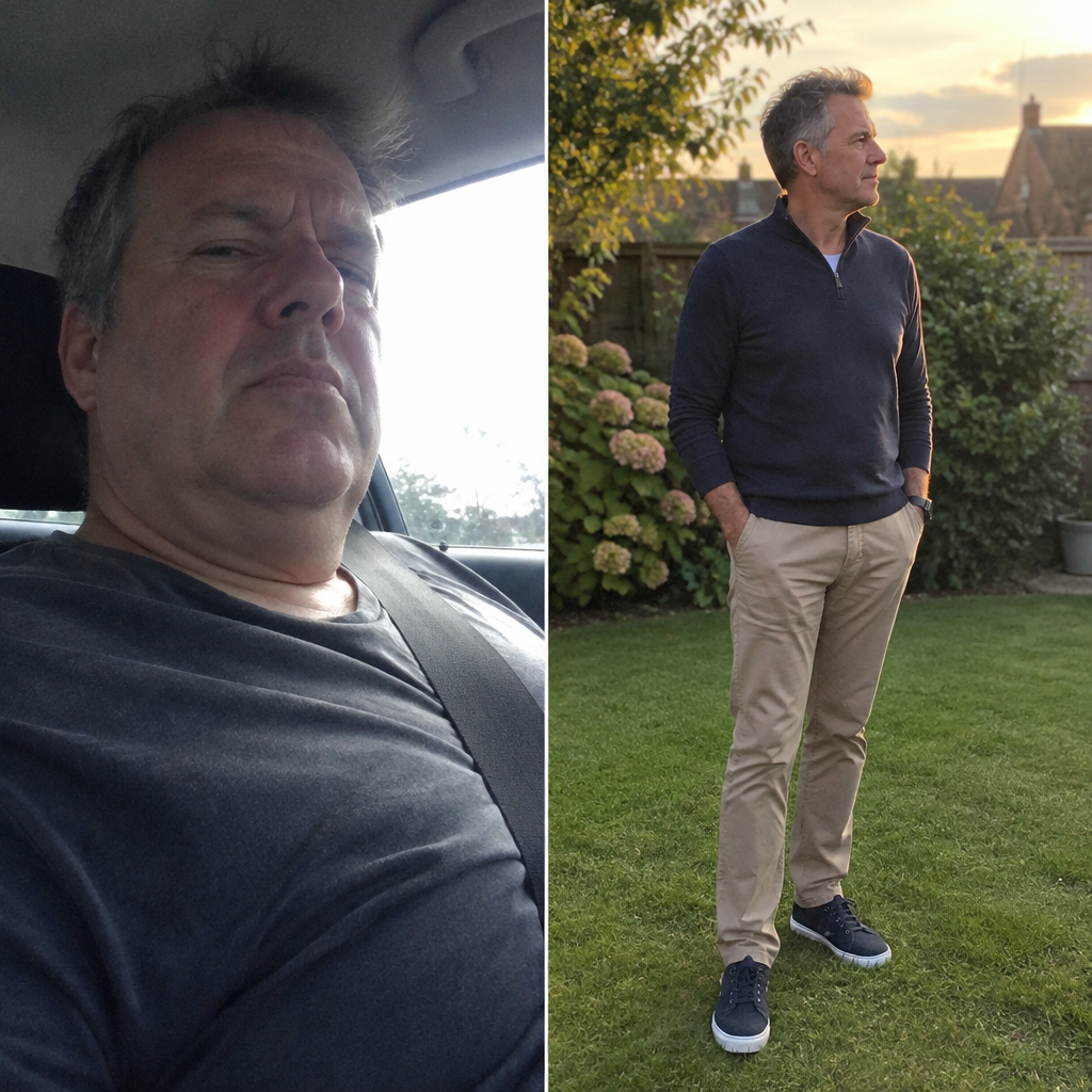 Before and after, real customer result