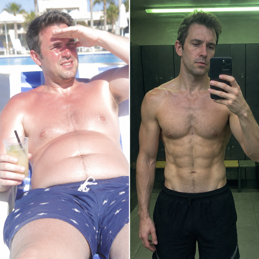 Before and after, real customer result
