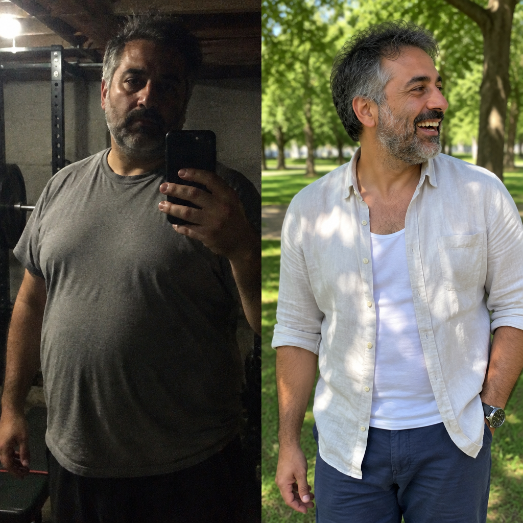 Before and after, real customer result