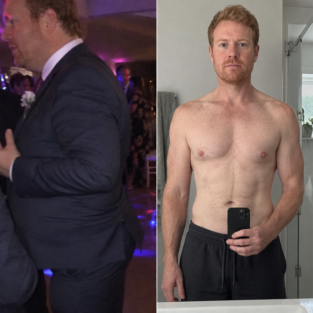 Before and after, real customer result